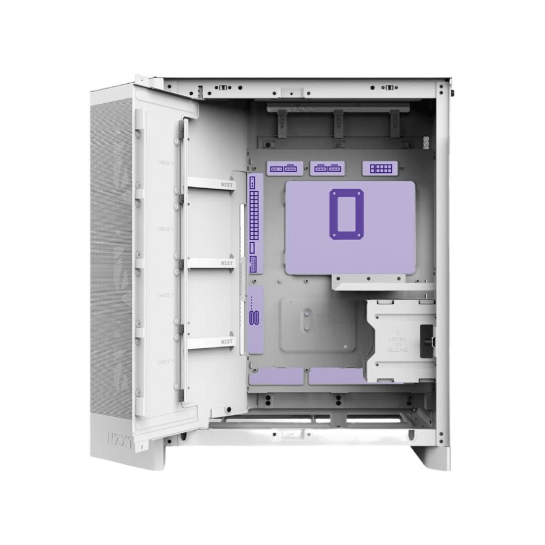 NZXT H7 Flow ATX Mid Tower Case - White - صnadoق NZXT H7 Flow ATX Mid Tower Case - White - صnadoق
