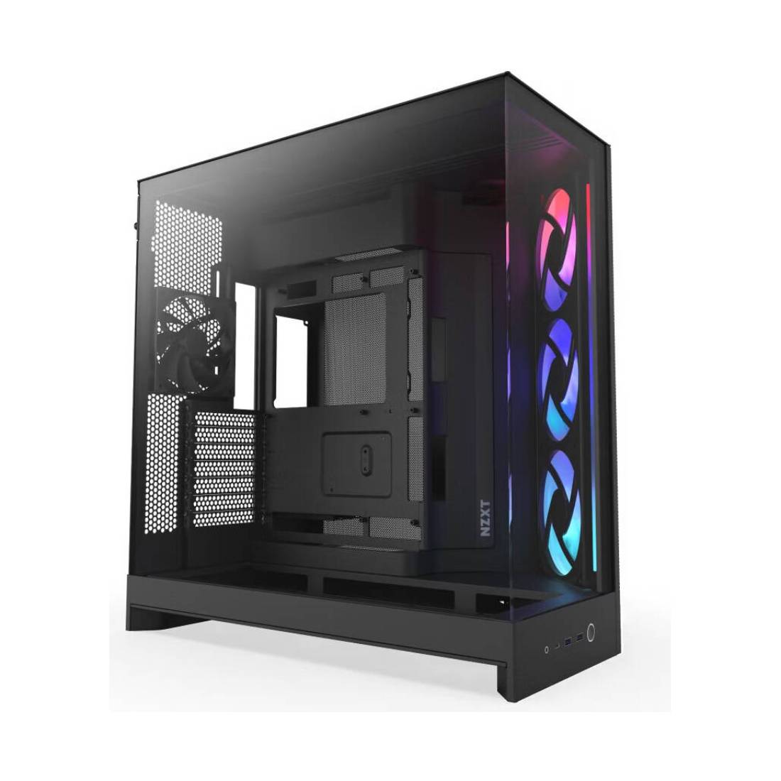 NZXT H7 Flow ATX Mid Tower Case - White - صnadoق NZXT H7 Flow ATX Mid Tower Case - White - صnadoق
