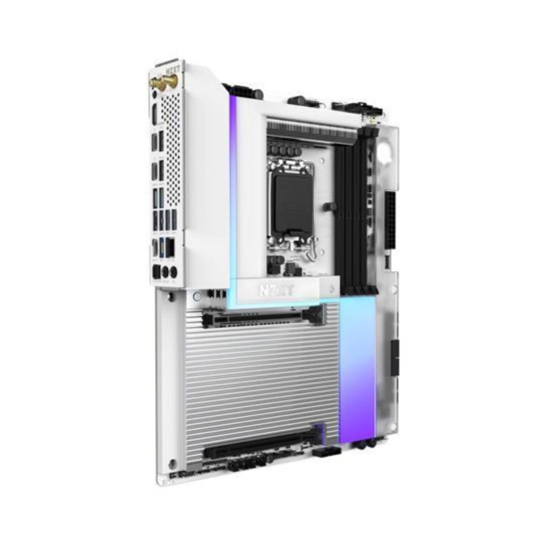 NZXT N9 Z890 DDR5 5x M.2 PCIe 5.0 Motherboard - White - اللوحة الأم NZXT N9 Z890 DDR5 5x M.2 PCIe 5.0 Motherboard - White - اللوحة الأم