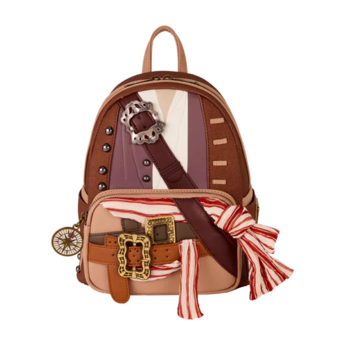 Loungefly! Leather: Jack Sparrow Outfit Cosplay Mini Backpack - حقيبة Loungefly! Leather: Jack Sparrow Outfit Cosplay Mini Backpack - حقيبة