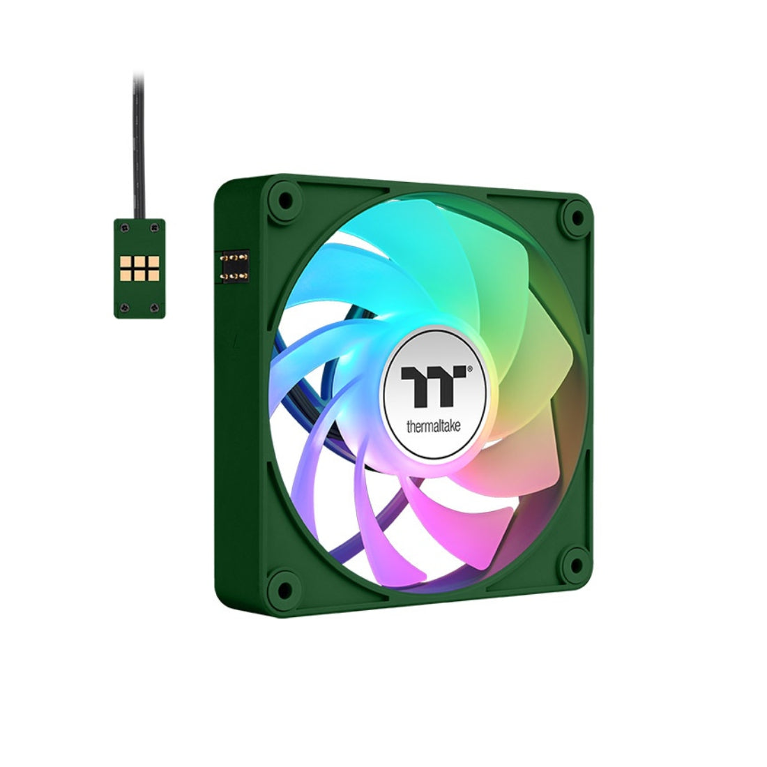Thermaltake CT120 EX Reverse ARGB Triple Fan Kit – Racing Green - مروحة تبريد Thermaltake CT120 EX Reverse ARGB Triple Fan Kit – Racing Green - مروحة تبريد