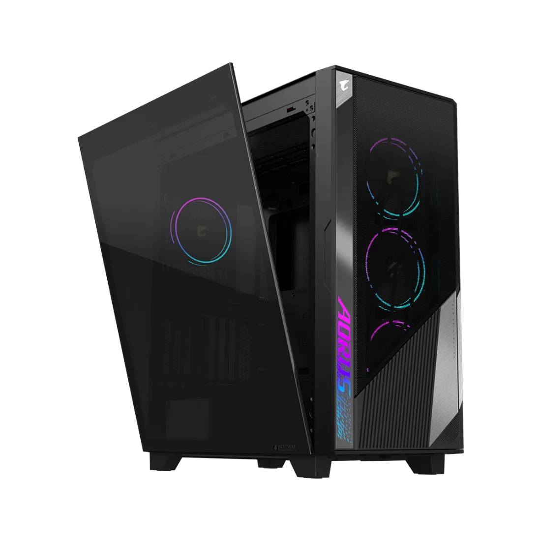 Gigabyte Aorus AC500G ATX Mid Tower Case - Black - صندوق Gigabyte Aorus AC500G ATX Mid Tower Case - Black - صندوق
