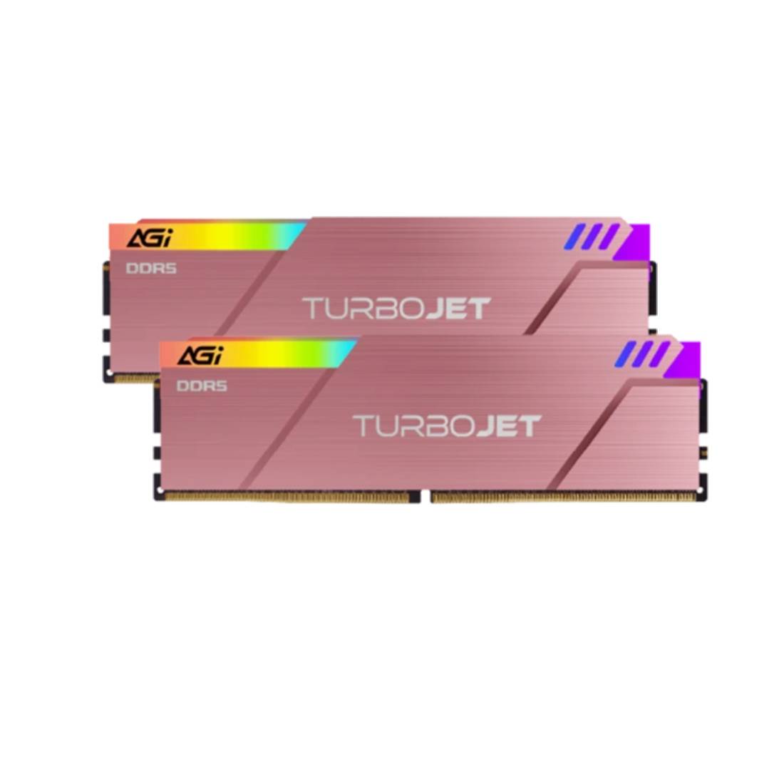 AGI Turbojet RGB 32GB (2x16GB) DDR5 6000MHz Ram - Rose Gold - الذاكرة العشوائية - Store 974 Electronics WLL  | ستور٩٧٤ للالكترونيات ذ.م.م