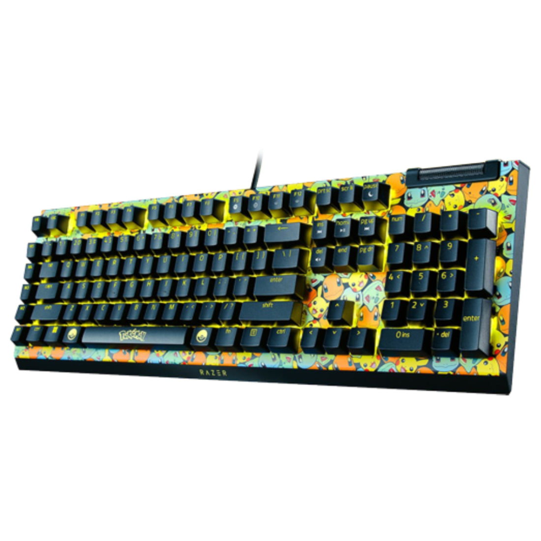 Razer BlackWidow V4 X RGB Wired Mechanical Gaming Keyboard - Pokémon Kanto Starters Edition - لوحة مفاتيح Razer BlackWidow V4 X RGB Wired Mechanical Gaming Keyboard - Pokémon Kanto Starters Edition - لوحة مفاتيح