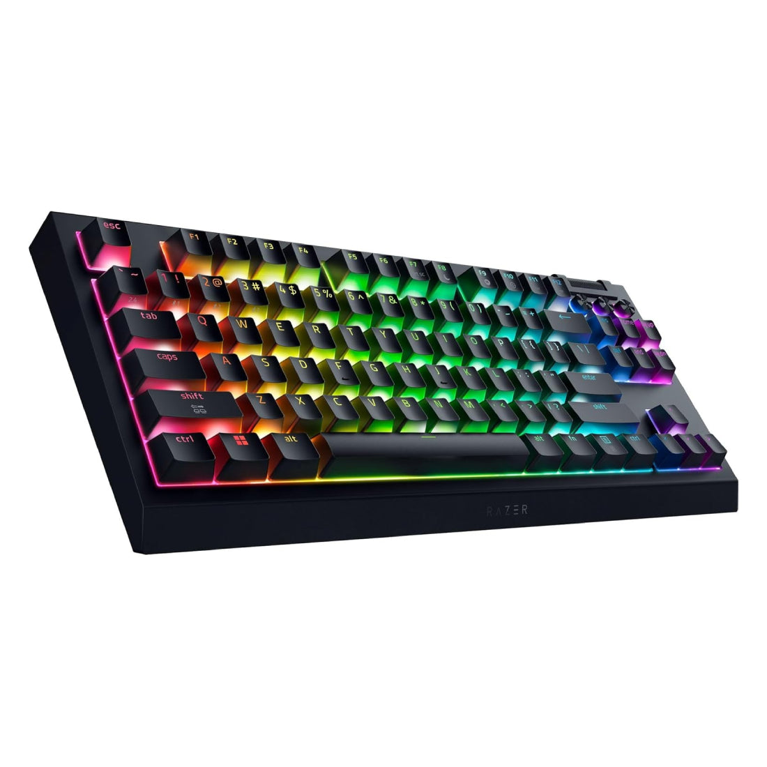Razer BlackWidow V4 TKL HyperSpeed Wireless Gaming Keyboard - Black - لوحة مفاتيح Razer BlackWidow V4 TKL HyperSpeed Wireless Gaming Keyboard - Black - لوحة مفاتيح