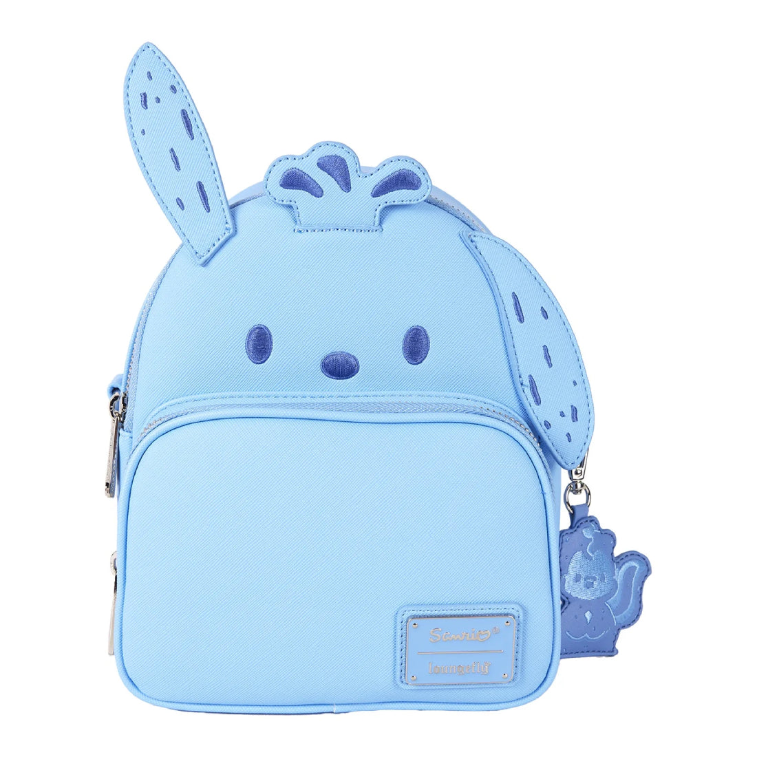 Loungefly! Leather: Sanrio Pochacco Clean Convertible Mini Backpack - حقيبة Loungefly! Leather: Sanrio Pochacco Clean Convertible Mini Backpack - حقيبة