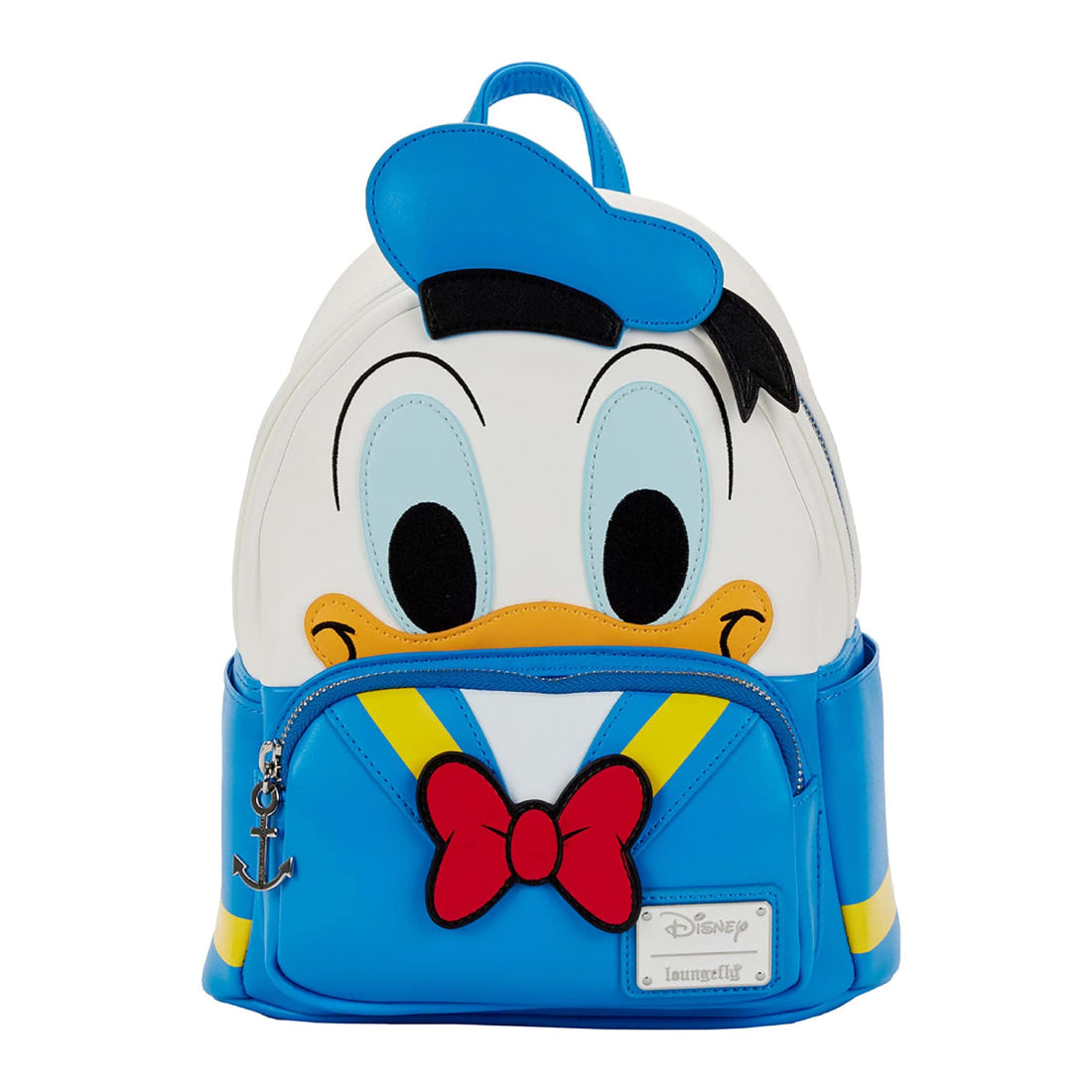 Loungefly! Leather: Disney Donald Duck Mini Backpack - حقيبة Loungefly! Leather: Disney Donald Duck Mini Backpack - حقيبة