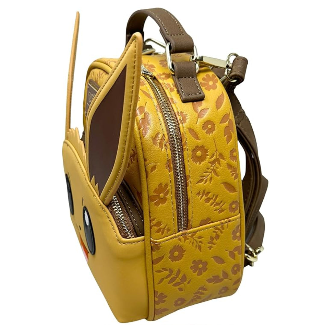 Loungefly! Leather: Pokemon Eevee Cosplay Convertible Mini Backpack - حقيبة Loungefly! Leather: Pokemon Eevee Cosplay Convertible Mini Backpack - حقيبة