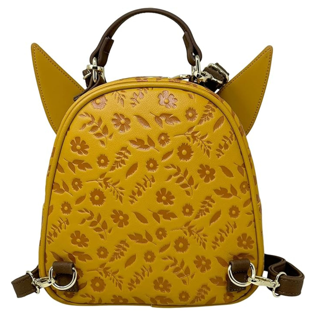 Loungefly! Leather: Pokemon Eevee Cosplay Convertible Mini Backpack - حقيبة Loungefly! Leather: Pokemon Eevee Cosplay Convertible Mini Backpack - حقيبة