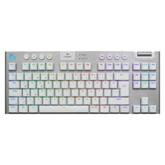 Logitech G915 X LIGHTSPEED TKL Low-Profile Wireless Gaming Keyboard - White- لوحة مفاتيح