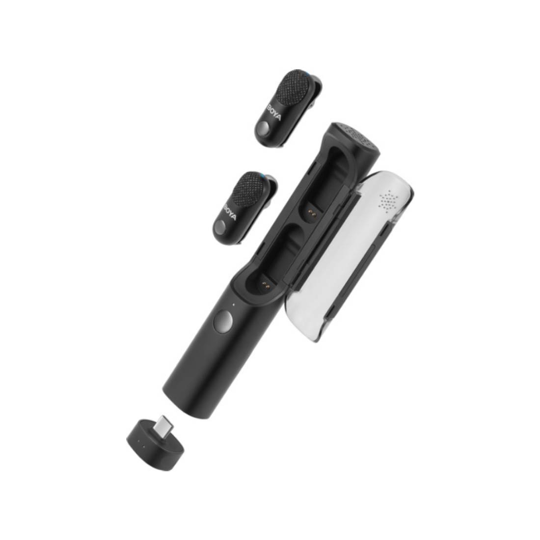 Boya: Magic-02 Mini Wireless Microphone - ميكروفون - Store 974 Electronics WLL  | ستور٩٧٤ للالكترونيات ذ.م.م