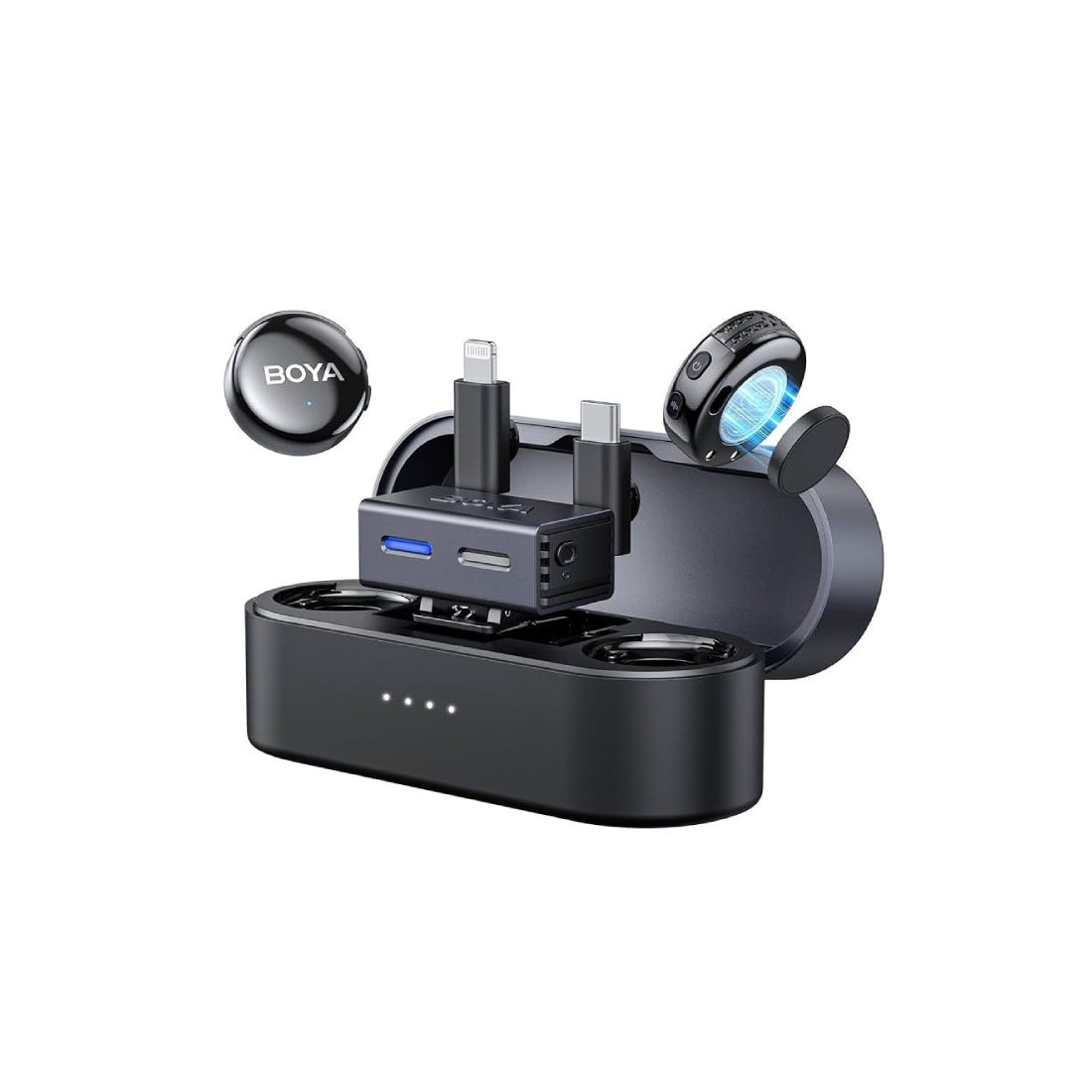 Boya: BOYALINK 3-01 Mini Wireless Microphone - ميكروفون - Store 974 Electronics WLL  | ستور٩٧٤ للالكترونيات ذ.م.م