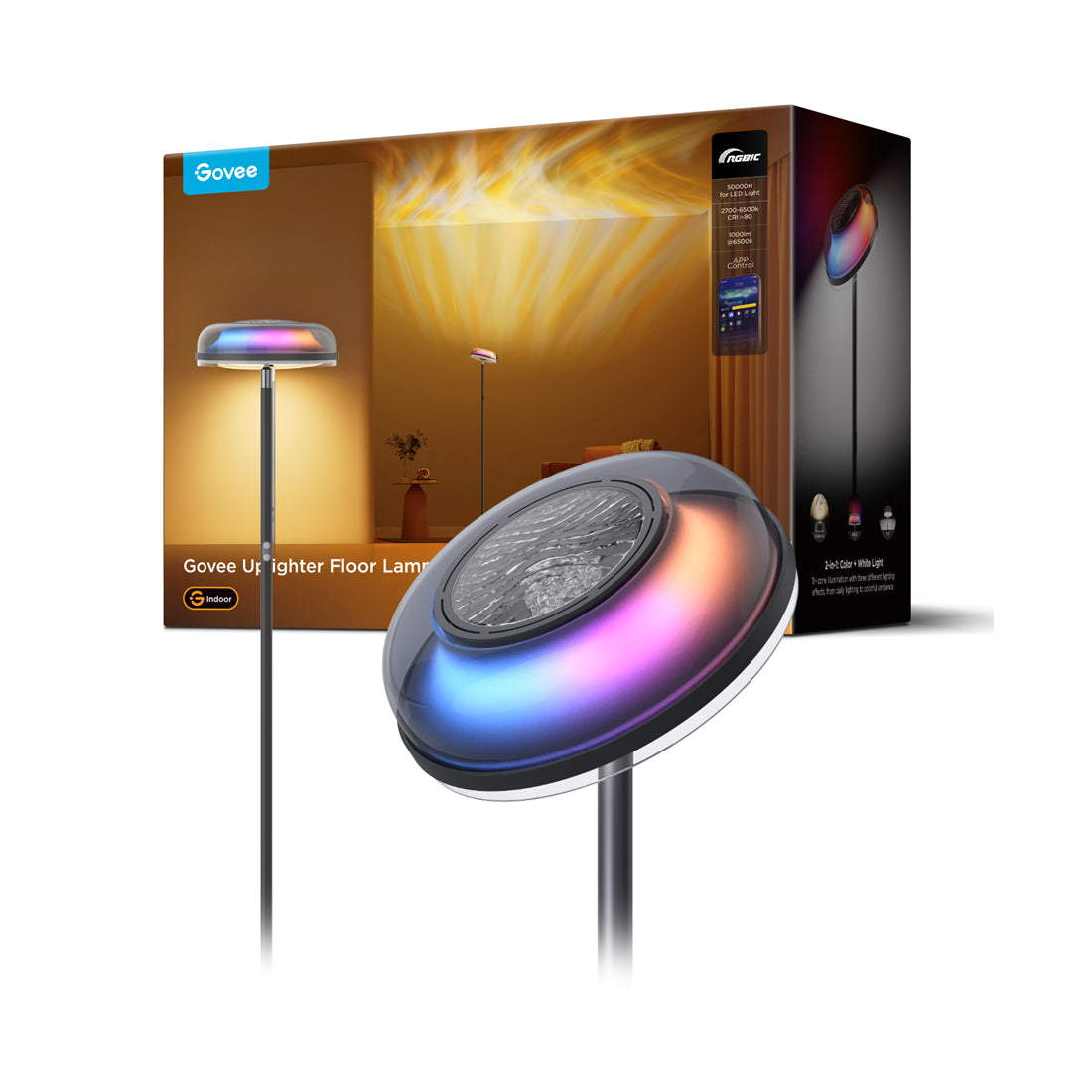 Govee RGBWW + RGBIC + WW Floor Lamp - إضاءة - Store 974 Electronics WLL  | ستور٩٧٤ للالكترونيات ذ.م.م