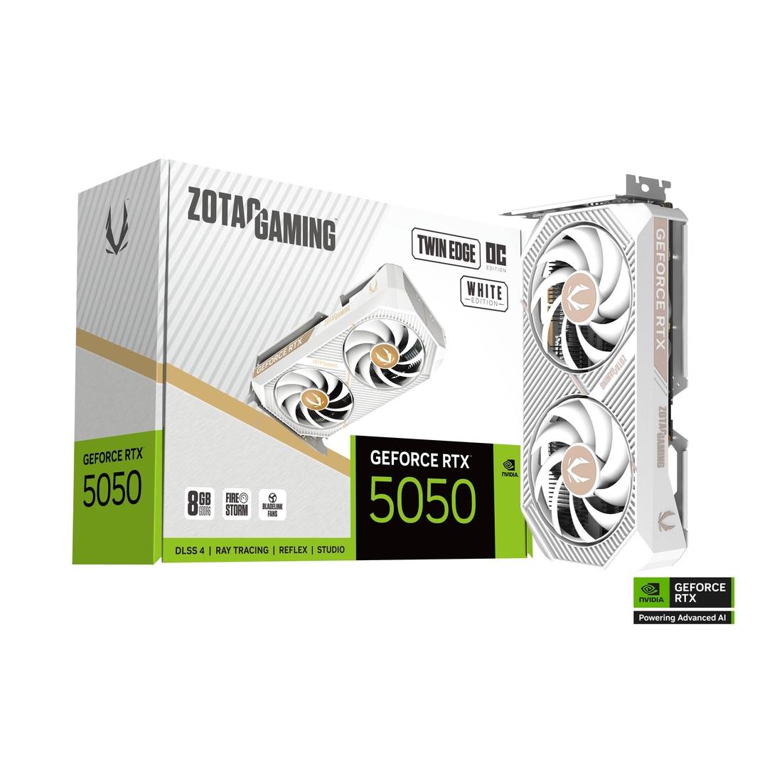 Zotac Gaming  GeForce RTX™ 5050 Twin Edge OC White 8G GDDR6 Graphics Card - كرت الشاشة - Store 974 Electronics WLL  | ستور٩٧٤ للالكترونيات ذ.م.م