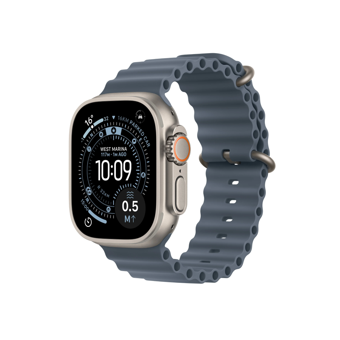 Apple Watch Ultra 3 GPS + Cellular 49mm Natural Titanium Case - ساعة ذكية