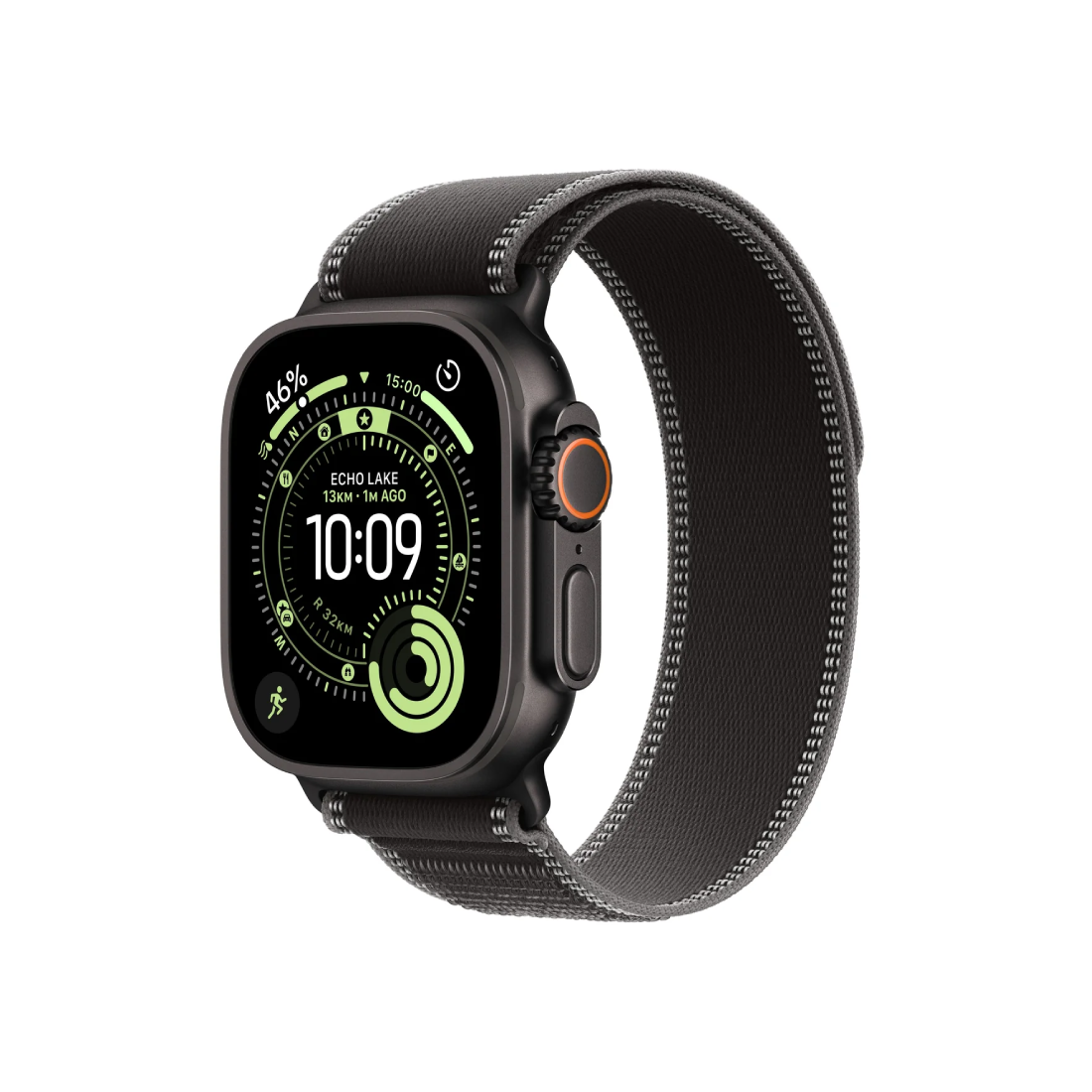 Apple Watch Ultra 3 GPS + Cellular 49mm Black Titanium Case- M/L - ساعة ذكية