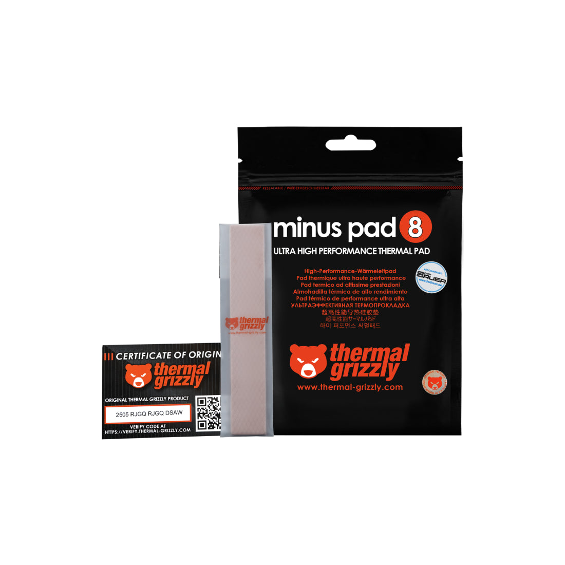 Thermal Grizzly Minus Pad 8 - 120x 20x 1,5 mm - وسادة حرارية
