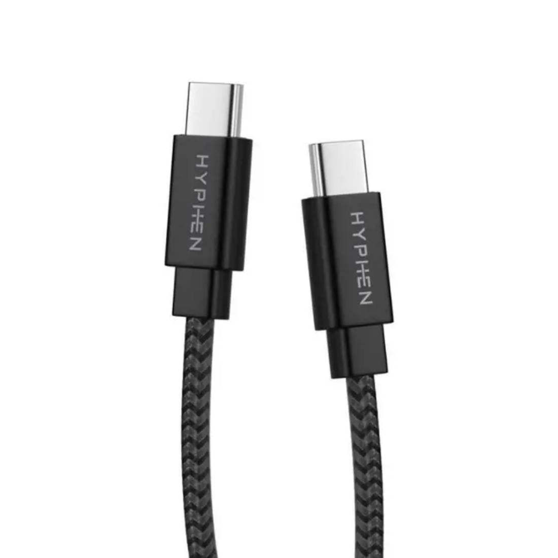 HYPHEN Lanyard Type C to Type C Cable 100W - 30CM - Black - كابل - Store 974 Electronics WLL  | ستور٩٧٤ للالكترونيات ذ.م.م