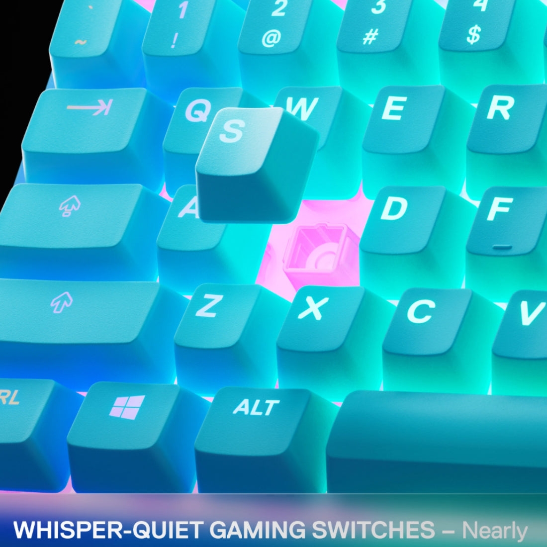 SteelSeries Apex 3 TKL US Gaming Keyboard - Aqua - لوحة مفاتيح SteelSeries Apex 3 TKL US Gaming Keyboard - Aqua - لوحة مفاتيح