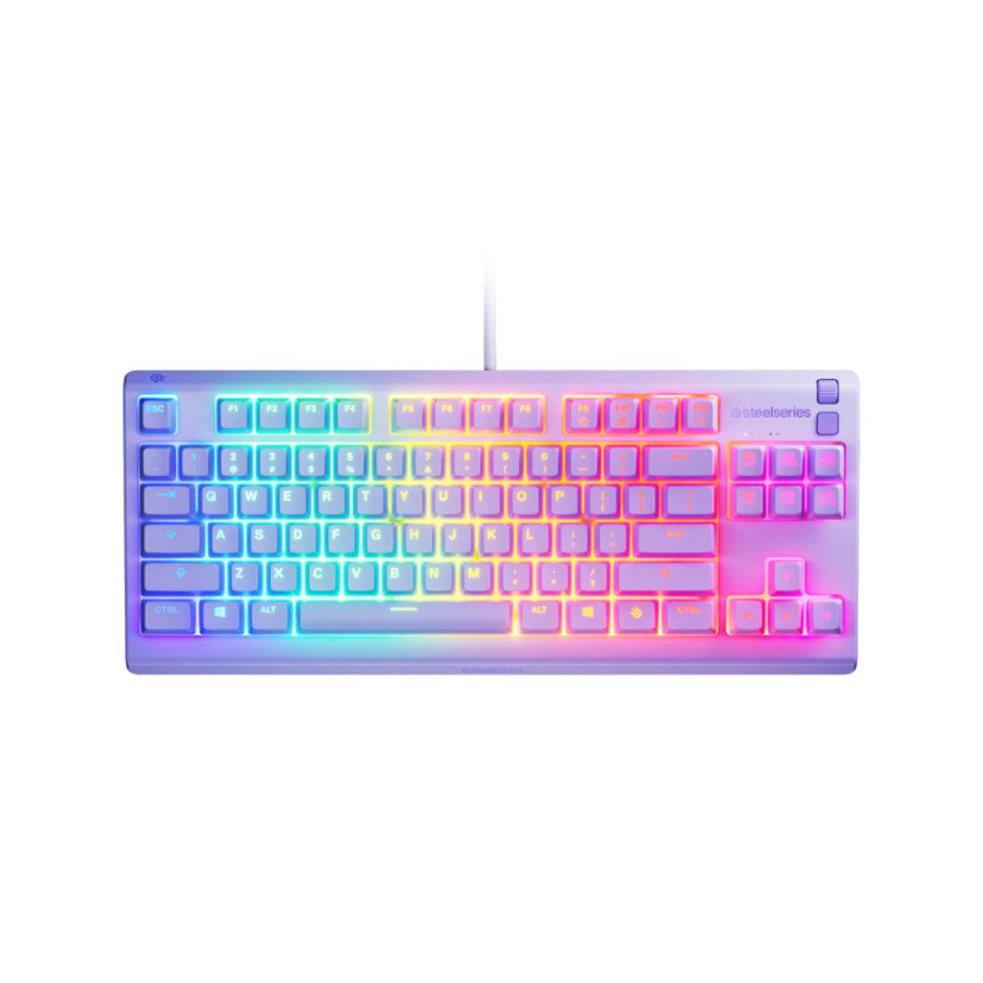 SteelSeries Apex 3 TKL US Gaming Keyboard - Lavender - لوحة مفاتيح - Store 974 Electronics WLL  | ستور٩٧٤ للالكترونيات ذ.م.م