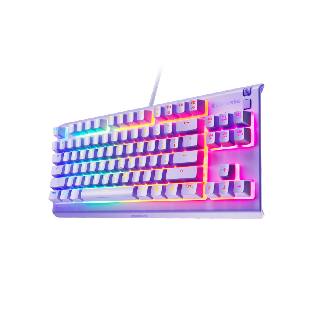 SteelSeries Apex 3 TKL US Gaming Keyboard - Lavender - لوحة مفاتيح SteelSeries Apex 3 TKL US Gaming Keyboard - Lavender - لوحة مفاتيح