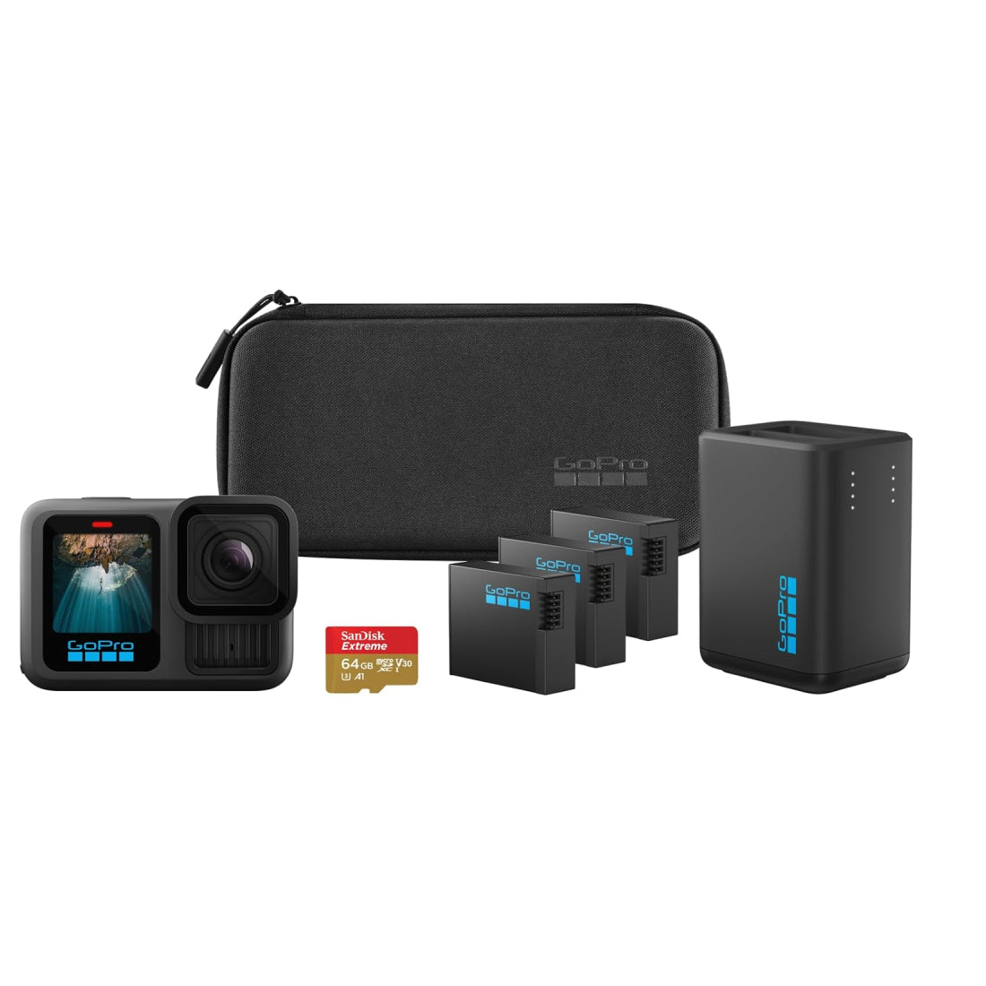 GoPro HERO13 Extended Power Bundle - Black - كاميرا GoPro HERO13 Extended Power Bundle - Black - كاميرا