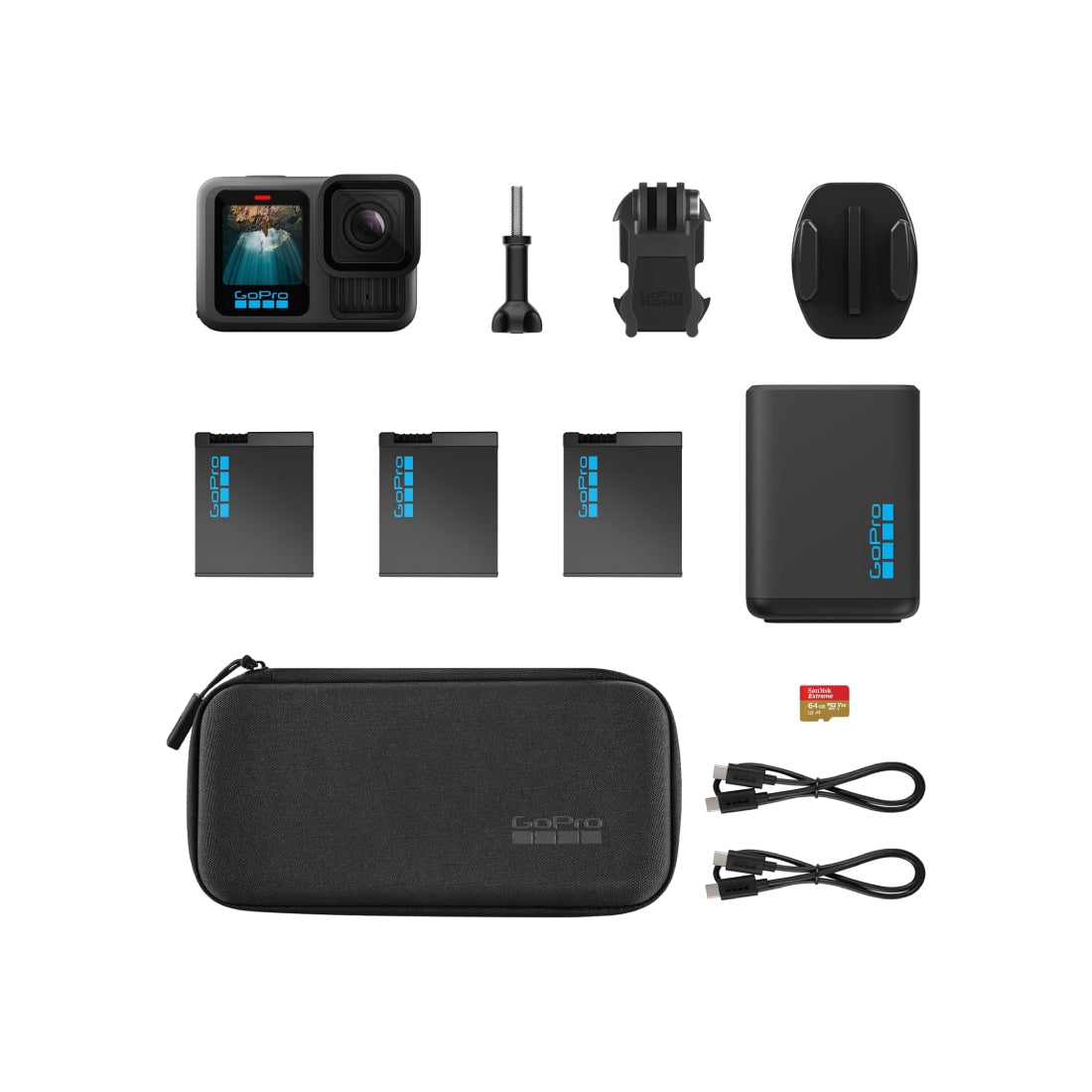 GoPro HERO13 Extended Power Bundle - Black - كاميرا GoPro HERO13 Extended Power Bundle - Black - كاميرا