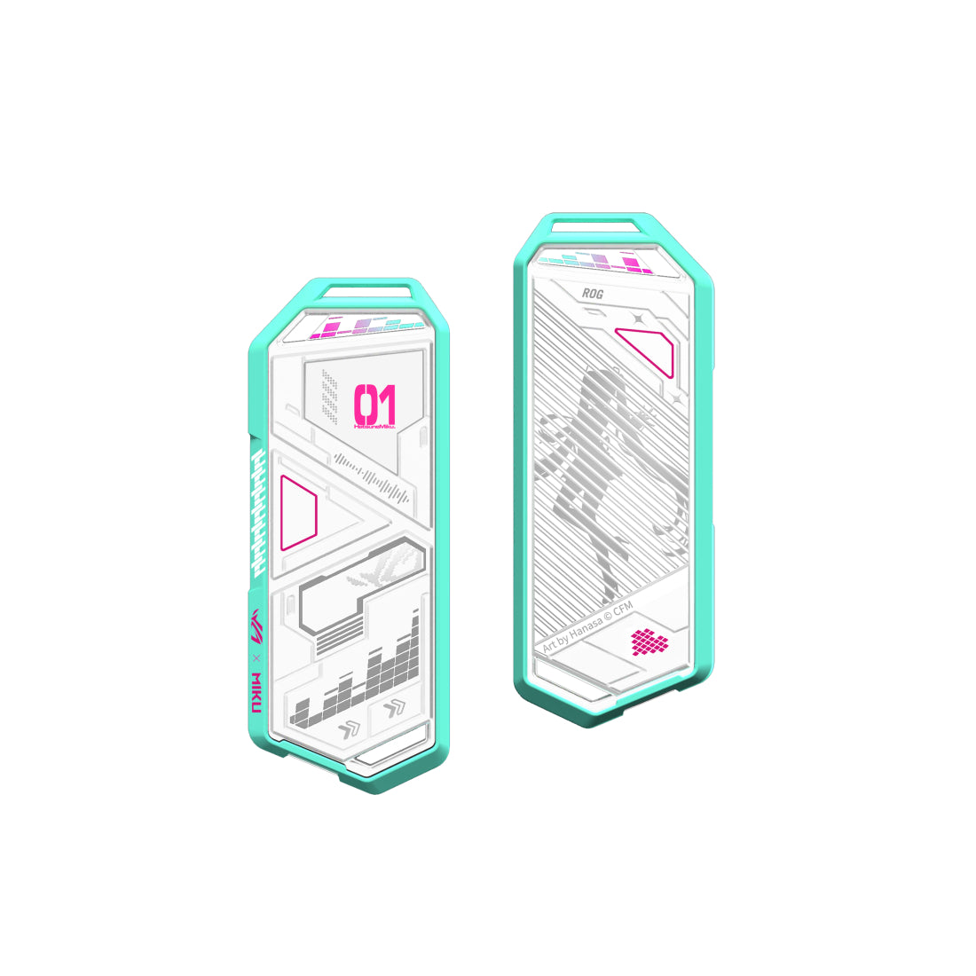 Asus ROG Strix Arion Hatsune Miku Edition M.2 NVMe Enclosure  - محول - Store 974 Electronics WLL  | ستور٩٧٤ للالكترونيات ذ.م.م