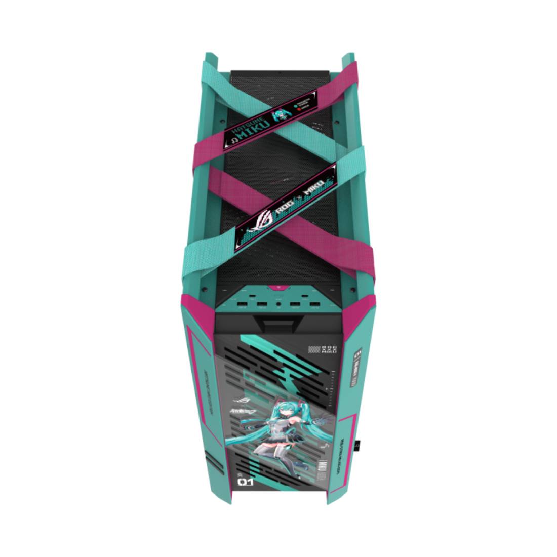 Asus ROG Strix Helios II Mid Tower Case - Hatsune Miku Edition - صندوق - Store 974 Electronics WLL  | ستور٩٧٤ للالكترونيات ذ.م.م