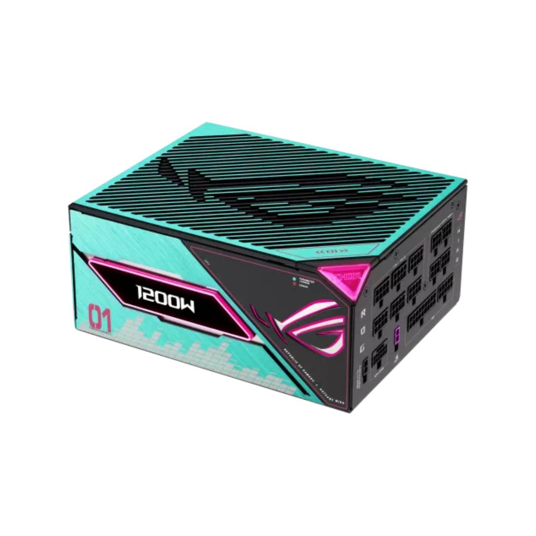 ASUS ROG Thor 1200W Platinum Power Supply- Hatsune Miku Edt - مزود الطاقة ASUS ROG Thor 1200W Platinum Power Supply- Hatsune Miku Edt - مزود الطاقة