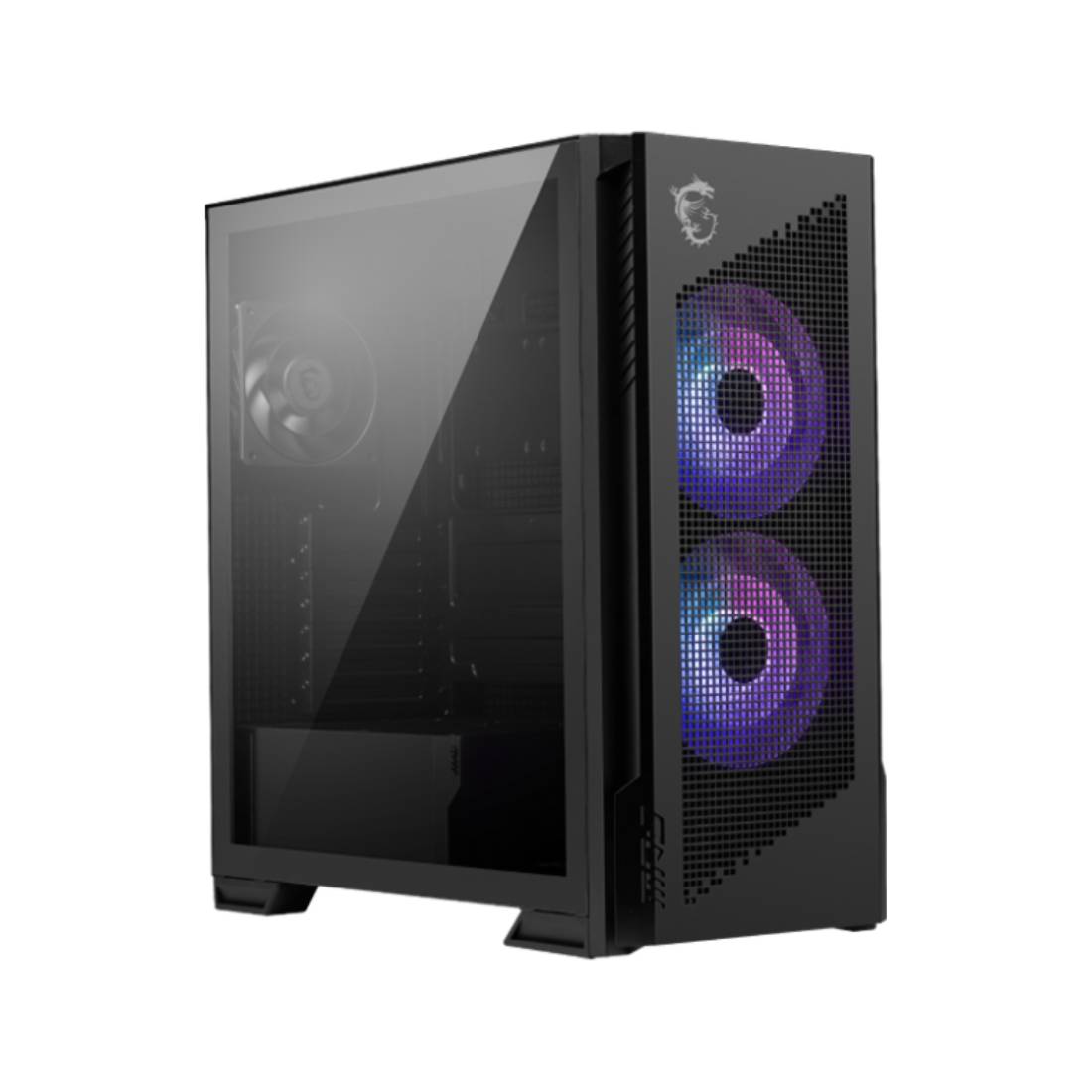 MSI MPG Velox 300R Airflow PZ ATX Tempered Glass Mid Tower Case - Black - صندوق
