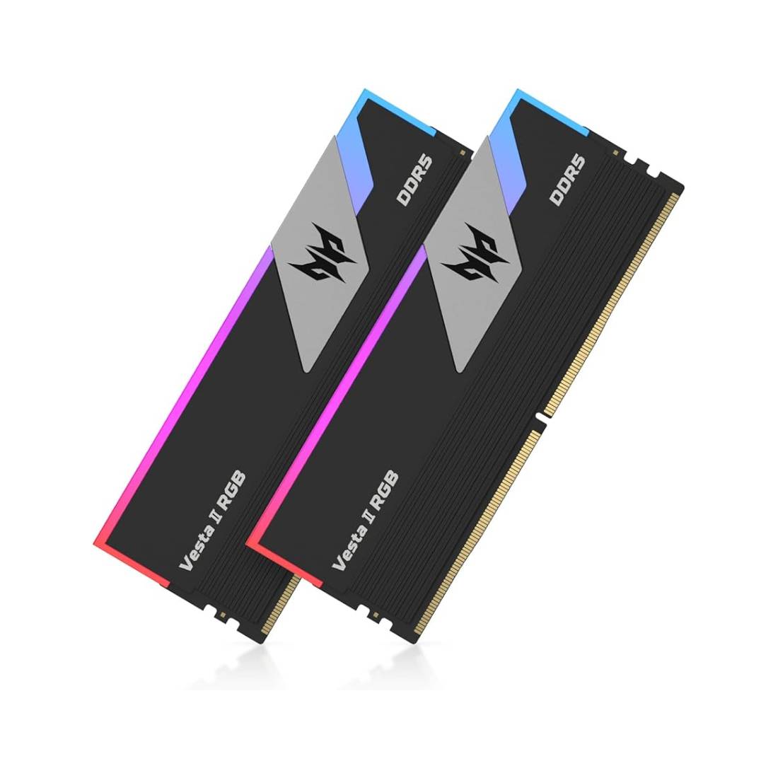 Acer Predator Vesta II DDR5 6000MHz 32GB (2×16GB) RGB RAM CL30 -Black- الذاكرة العشوائية