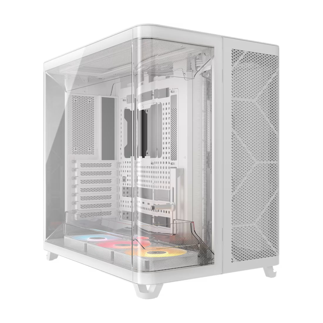 Corsair AIR 5400 SERIES RS-R ARGB Tempered Glass Mid-Tower Case - White - صندوق