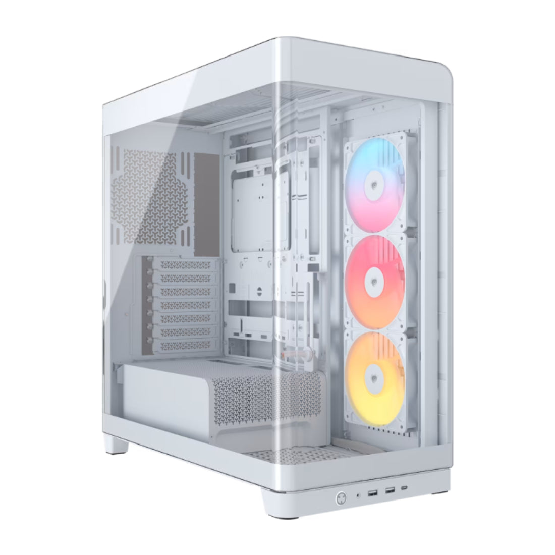 Corsair Frame 4500X SERIES RS-R ARGB Tempered Glass Mid-Tower Case - White - صندوق