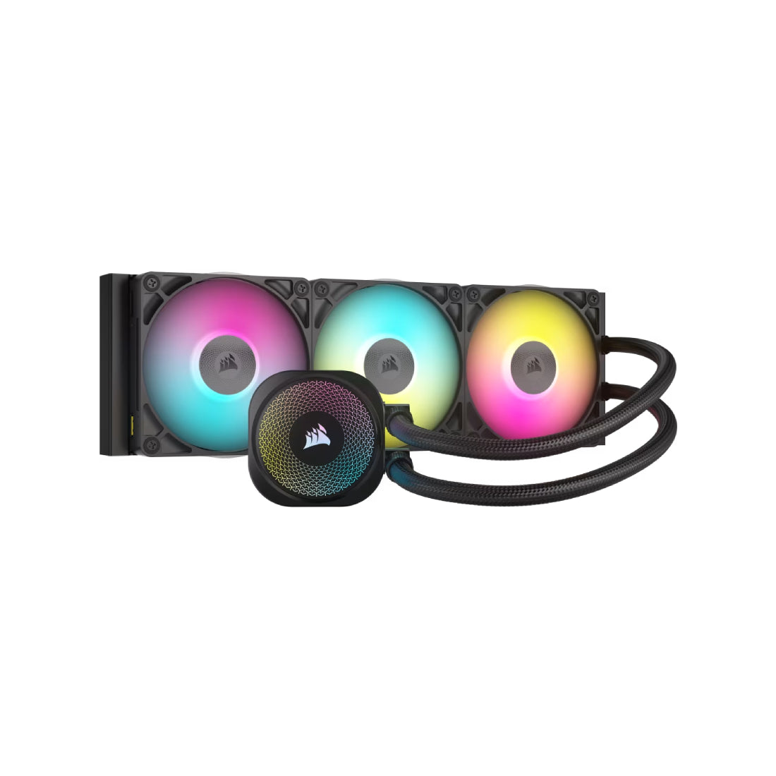 Corsair iCUE Link Titan 360 RX RGB 360mm Liquid CPU Cooler - Black - مبرد Corsair iCUE Link Titan 360 RX RGB 360mm Liquid CPU Cooler - Black - مبرد