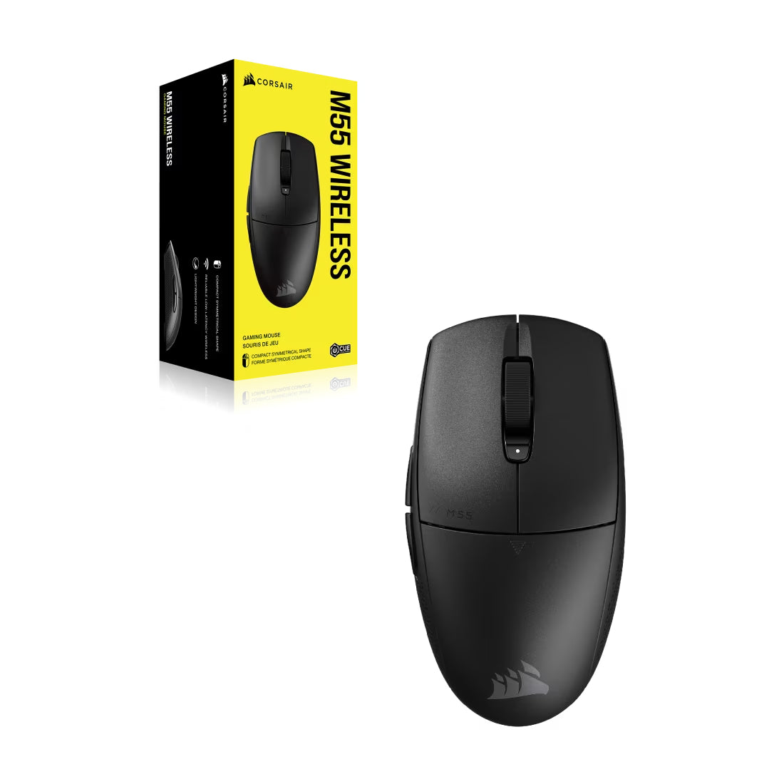 Corsair M55 Wireless Gaming Mouse - Black - فأرة