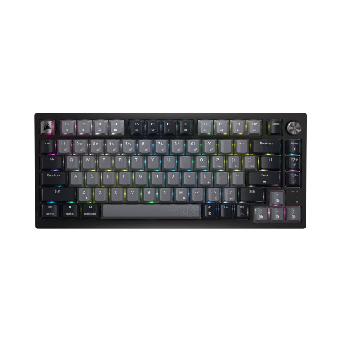 Corsair K65 Plus Wireless 75% RGB Mechanical Gaming Keyboard - Black/Gray - لوحة مفاتيح Corsair K65 Plus Wireless 75% RGB Mechanical Gaming Keyboard - Black/Gray - لوحة مفاتيح