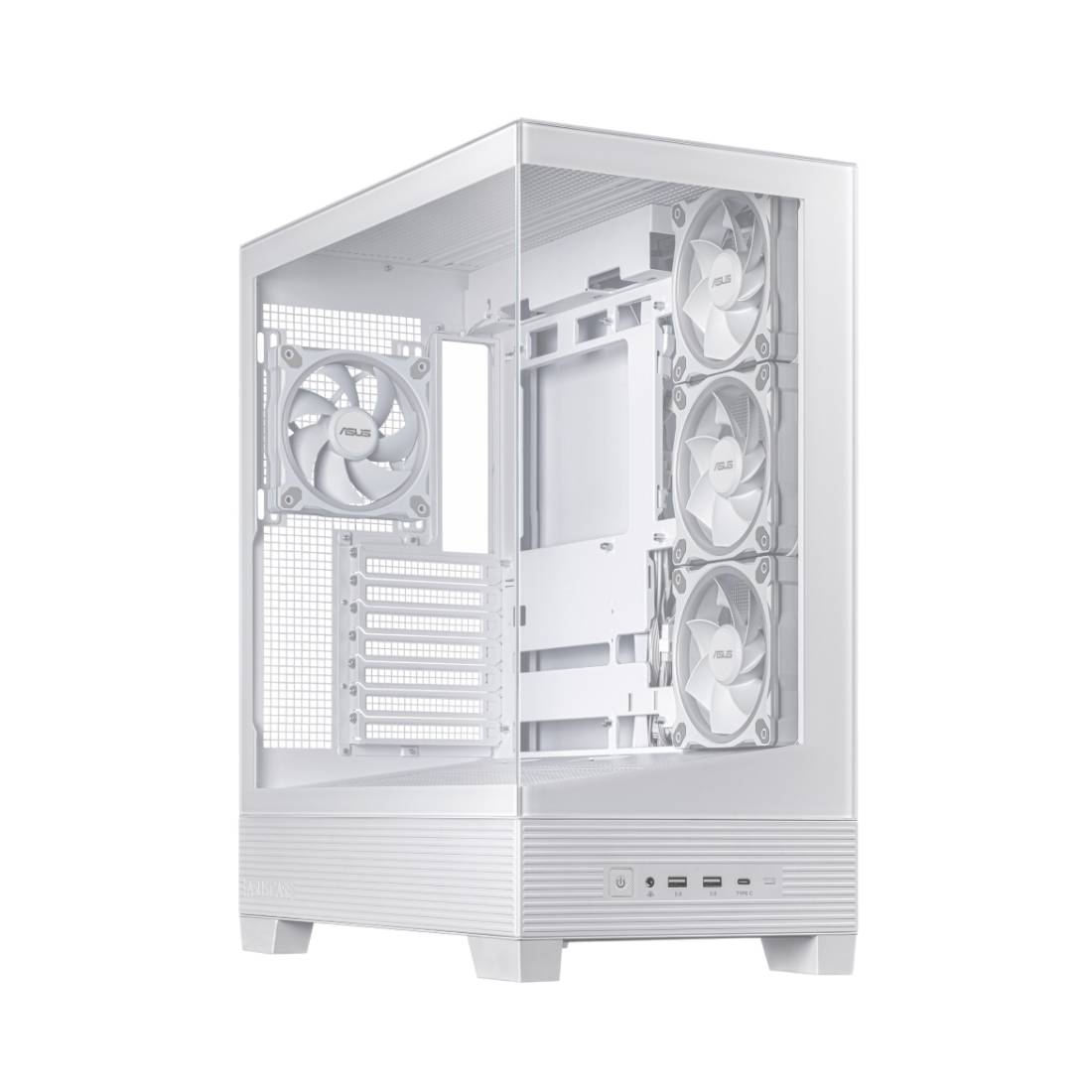 Asus A31 Plus TG ARGB Mid Tower Case - White - صندوق Asus A31 Plus TG ARGB Mid Tower Case - White - صندوق