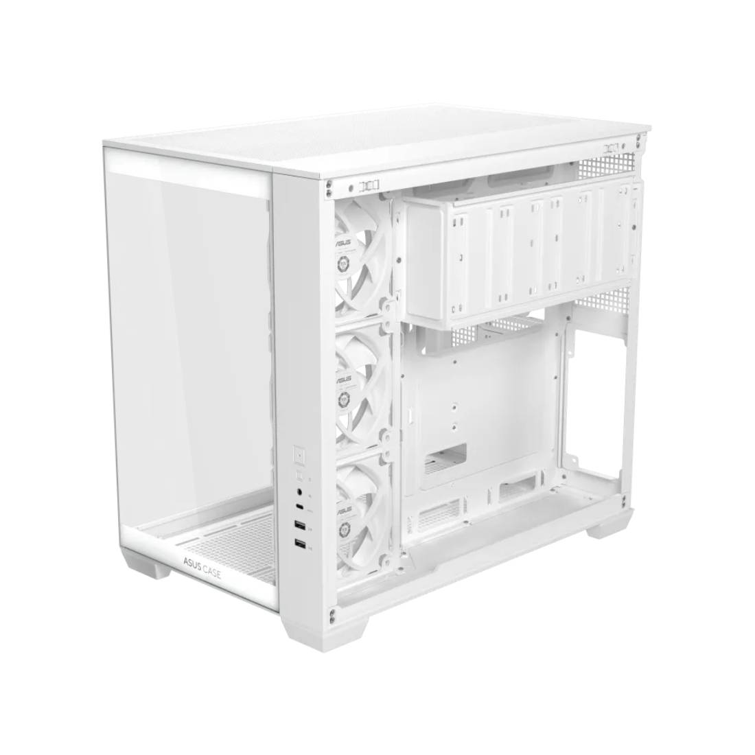 Asus A32 Plus TG ARGB ATX Case - White - صندوق