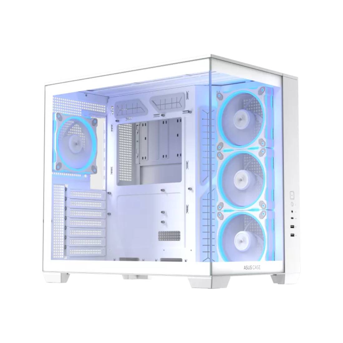 Asus A32 Plus TG ARGB ATX Case - White - صندوق