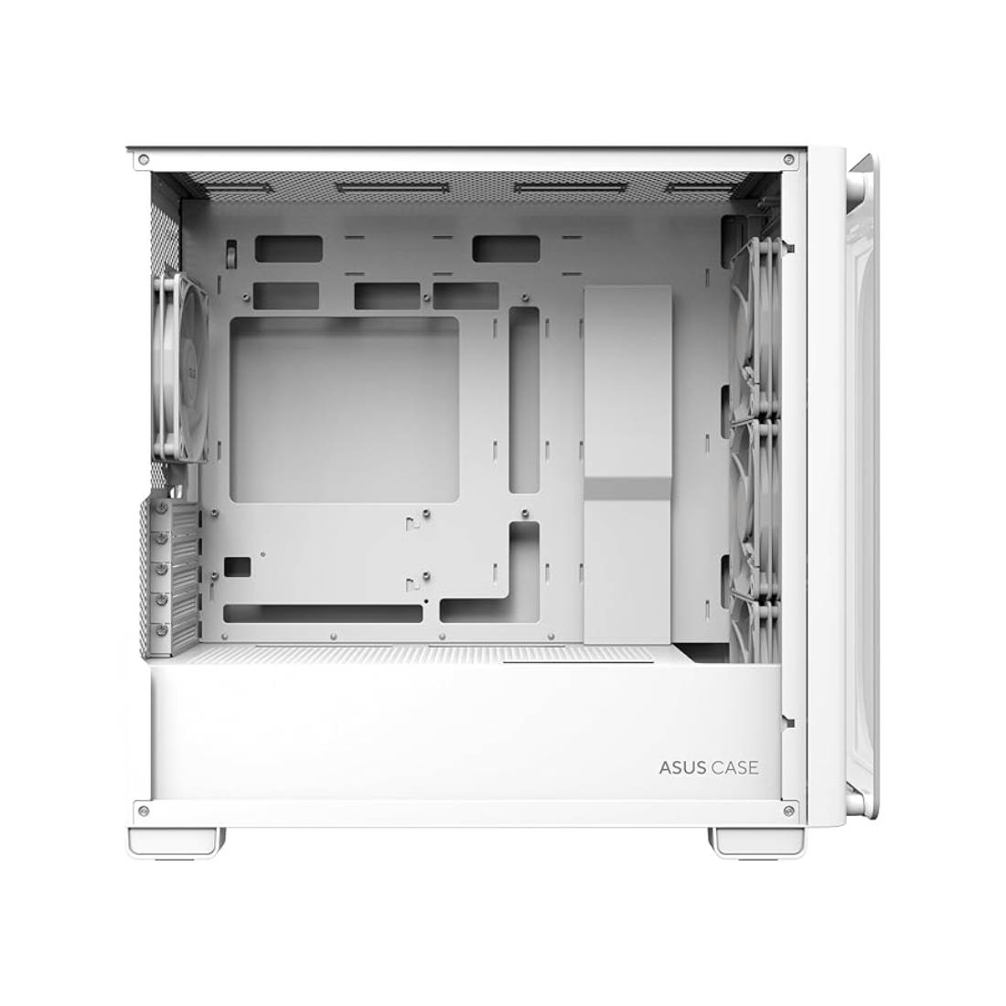 Asus A23 Plus TG ARGB Micro ATX Case - White - صندوق