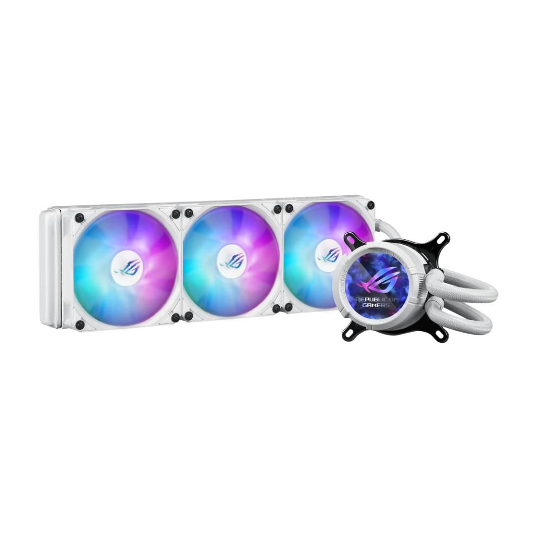 Asus ROG Strix LC III 360mm ARGB LCD Liquid Cooler - White - مبرد