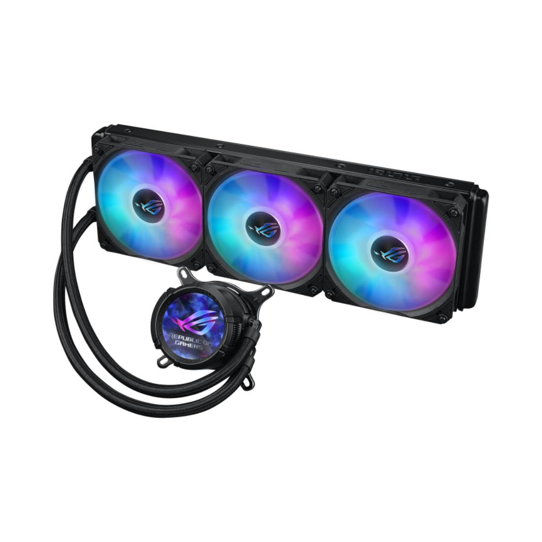 Asus ROG Strix LC III 360mm ARGB LCD Liquid Cooler - Black - مبرد Asus ROG Strix LC III 360mm ARGB LCD Liquid Cooler - Black - مبرد