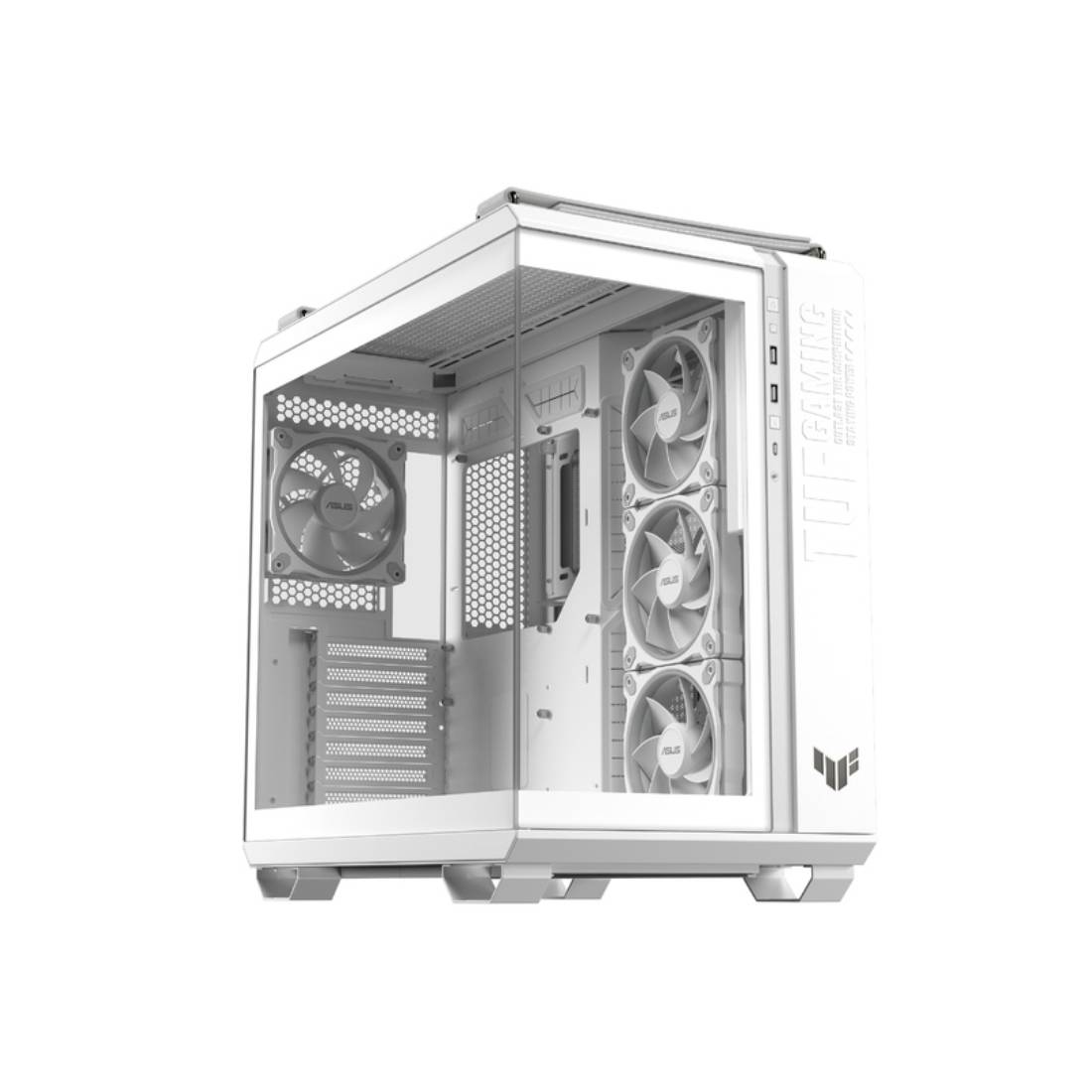 Asus TUF Gaming GT502 Horizon TG ARGB Mid Tower Case - White - صندوق