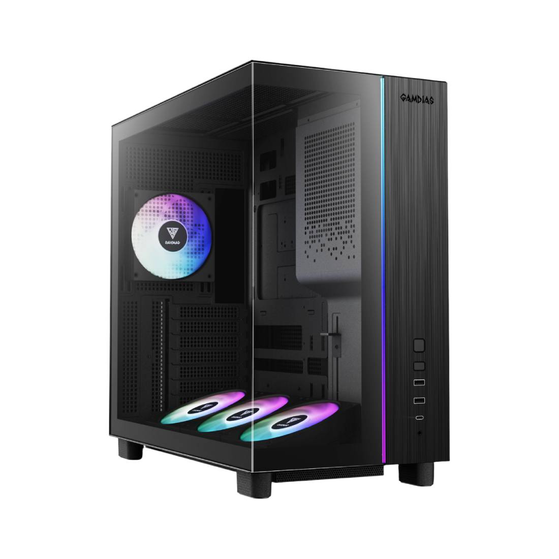 Gamdias Atlas M4 Mid Tower Case-Black- صندوق