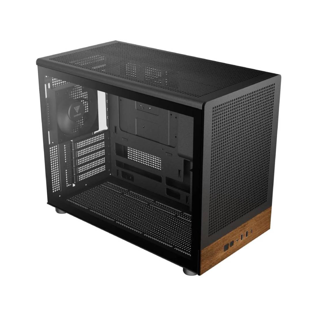 Gamdias Athena M4M Mini-ITX Tower Case -Wood- صندوق Gamdias Athena M4M Mini-ITX Tower Case -Wood- صندوق