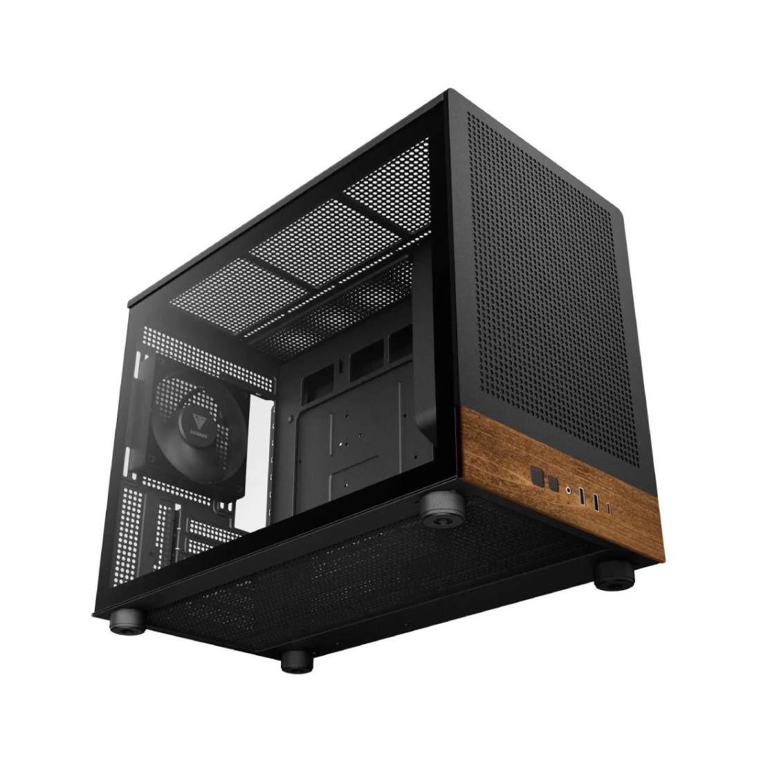 Gamdias Athena M4M Mini-ITX Tower Case -Wood- صندوق Gamdias Athena M4M Mini-ITX Tower Case -Wood- صندوق