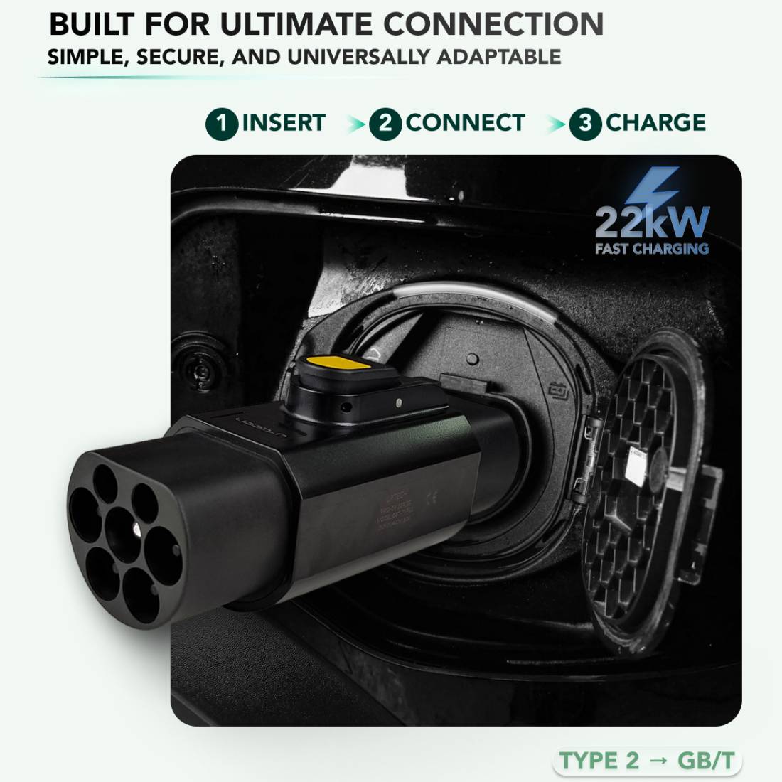 UrTech Type 2 to GB/T Connector - High-Performance EV Adapter - محول UrTech Type 2 to GB/T Connector - High-Performance EV Adapter - محول