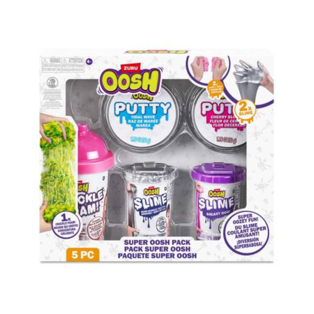 Zuru Oosh Crackle Foam + Slime + Putty Set - أكسسوار