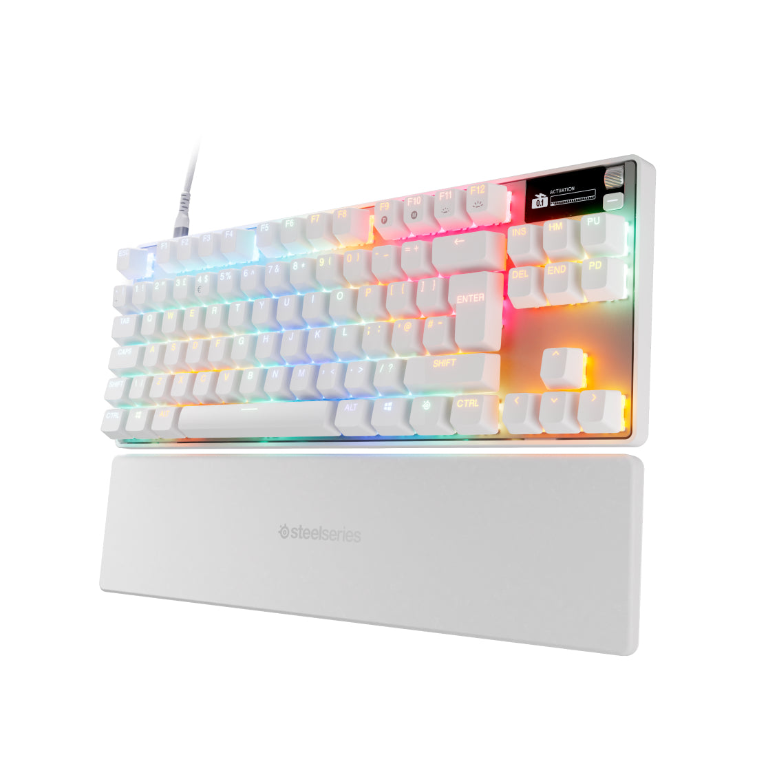 SteelSeries Apex Pro TKL Gen 3 Gaming Keyboard - White - لوحة مفاتيح SteelSeries Apex Pro TKL Gen 3 Gaming Keyboard - White - لوحة مفاتيح